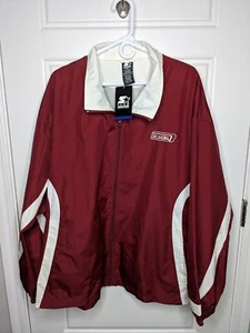 Vintage Neu mit Etikett Oklahoma Sooners Starter Jacke Windbreaker Spellout Team Bekleidung - Bild 1 von 11