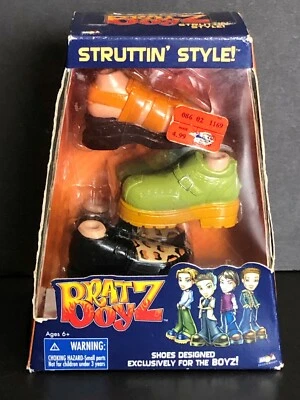 Bratz Boyz Strutting Style Shoes VTG 2003 Sandals Shoes Green Leopard NEW SEALED - Image 1 of 4