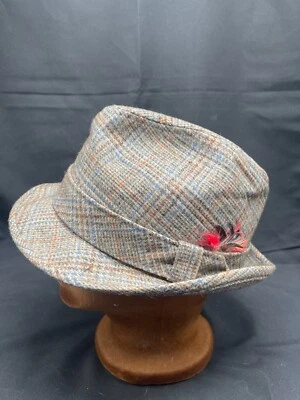 Vintage Dobbs Fifth Avenue Tweed Wool Fedora Size 7 3/8 - Image 1 of 4