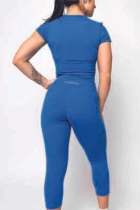 Leggings SUPREMACY PEAK 3/4 Active Wear. Azul - TALLA: XXL RRP £90 - Imagen 1 de 8