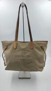 BORSA PRADA IN TELA BEIGE - Foto 1 di 13