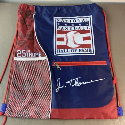 Jim Thome National Baseball Hall Of Fame Drawstring Backpack (MLB) Nice - Image 1 of 4