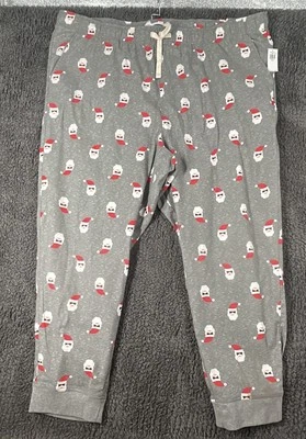 Old Navy Women's Flannel Drawstring Christmas Santa Pajama Lounge Pants Size 3X - Image 1 of 4