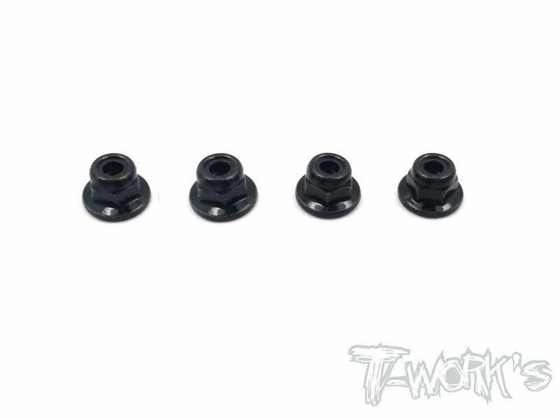 SS-3FLN T-Works Dadi M3 Flangiati in Acciaio Autobloccanti (4) - Immagine 1 di 1