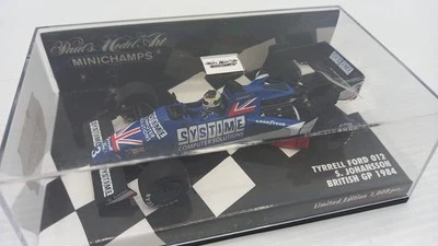 MIN400840113 Minichamps Tyrrell Ford 012 S. Johansson British GP 1984 1/43 - Immagine 1 di 2