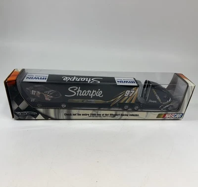 Plataforma de remolque Sharpie 2005 Kurt Busch #97 Hot Wheels Racing Sharpie Irwin Tools Foto 1 de 4