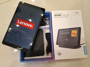 Lenovo Smart Tab M8 8" 32GB Wi-Fi Tablet & Smart Dock-Iron Grey Brand NEW UNUSED - Afbeelding 1 van 5