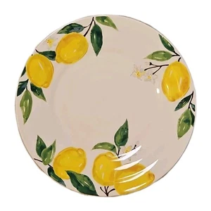 2 Pier 1 Imports Lemon Ironstone Dinner Plate 10.9" Discontinued  New(3 Sets) - Picture 1 of 3