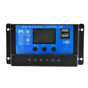 12V/24V Solar Panel Battery Regulator Charge Controller 10A PWM LCD USB - Picture 1 of 24