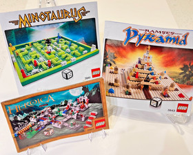 LEGO Games Manuals Lot 3860 3841 3843 Heroica Minotaurus Ramses