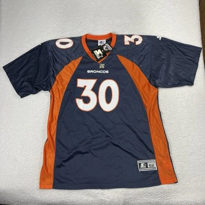 Camiseta deportiva 52 XL 1998 QB Club Starter Denver Broncos Terrell Davis #30 NFL nueva con etiquetas de colección Foto 1 de 4