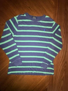 Polo Ralph Lauren Shirt Boys Size 7 Long Sleeve Crew Neck Shirt p23 - Picture 1 of 4