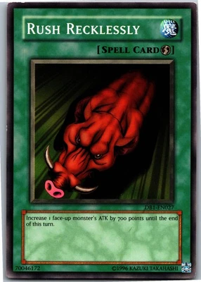 Rush Recklessly Common Dark Beginning 1 DB1-EN027 HP/DMG - Image 1 of 2