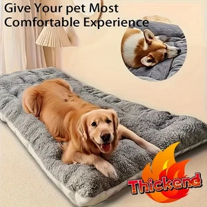 [2025 neu verbessert] Extra großes Plüsch-Hundesofabett - dicke, superweiche Haustiermatte - Bild 1 von 9