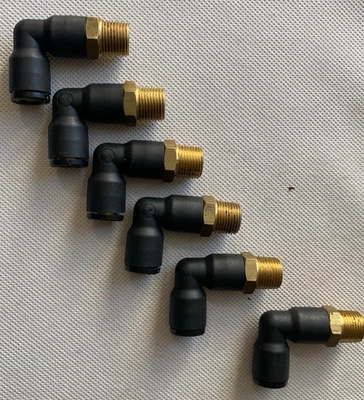 Parker Legris 3109 60 22 DOT Push to Connect  3/8" TUBE X 1/2" NPTM 90 Deg Elbow - Image 1 of 4