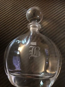 Decanter Whiskey Vodka Cognac Water Carafe Bohemia Crystal Glass 22oz / 650ml - Picture 1 of 3