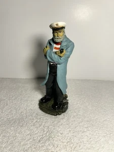 Vintage Maritim Resin Seekapitän mit Pfeife Statue/ Figur  - Bild 1 von 17