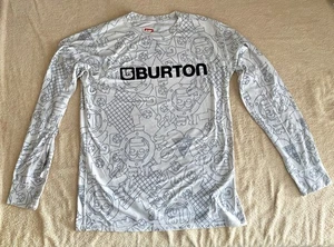 Burton Spell mittelschweres langärmliges Herren-Snowboard-Lagenlook Shirt Grafik Large - Bild 1 von 9