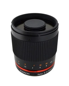 Rokinon 300mm F6.3 Mirror Lens for Fuji X - Black - New! - Picture 1 of 3