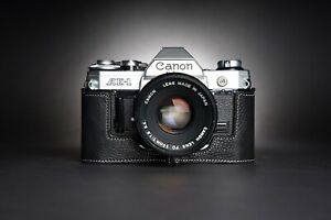 Real Leather Half Camera Case Bag Cover for Canon AE-1 AE-1P A-1 Film Camera