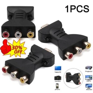 Adattatore convertitore audio video AV maschio HDMI a 3 RCA femmina composito \IT\ - Foto 1 di 9