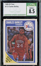 1989-90 Fleer Basketball #113 Charles Barkley 76ers HOF CSG 8.5 NM-MT+