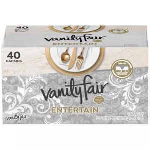 Elegant Disposable Napkins 2 Ply 40 Count Pack Soft Durable for Events Meals - Picture 1 of 7