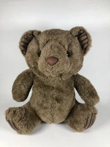 Russ Berrie Plush Oxford Teddy Bear Brown 10” Vintage Stuffed Animal - Picture 1 of 11
