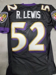 Ray Lewis R. Baltimore Ravens Black Mitchell Ness Authentic NFL Jersey 36 Small - Picture 1 of 18