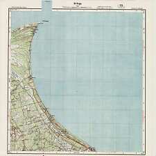1929 Vintage army topographic map ROJA (Latvia), scale 1:75 000