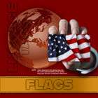 USA Flag Luggage Tags (Set of 4)