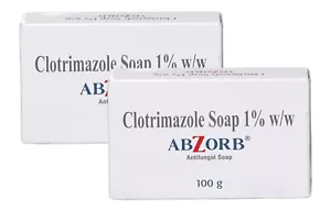 Abzorb Antifungal Cleansing Bar 100gm, Pack of 2, Unisex Free Shipping## - Picture 1 of 4