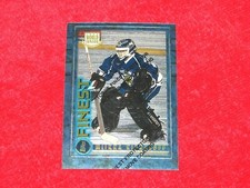 MIIKKA KIPRUSOFF SHARKS FLAMES 1994-95 TOPPS FINEST RC #125 (H-808)