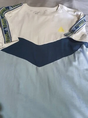 Camiseta masculina Next 82 N SeriesBrand em relevo tamanho S fita logotipo manga 2 tons v - Imagem 1 de 4