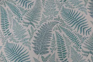 CHIVASSO CURTAIN FABRIC DESIGN "Botanical Garden" 3 metres TEAL CH2666/050 - Picture 1 of 8