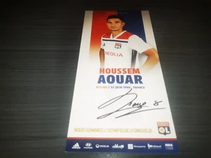 Houssem Aouar hand signed Olympique Lyon Club autograph card 2018/2019 - Picture 1 of 1