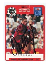 ✺Signed✺ 1991 Stimorol David Fairleigh (Bears) NRL Signed Card # 102/210