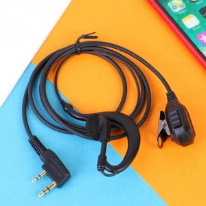 2 Pin K Type Plug Earpiece Headset 1.2m Wired Earphone w/Mic for Baofeng Radio - Zdjęcie 1 z 12