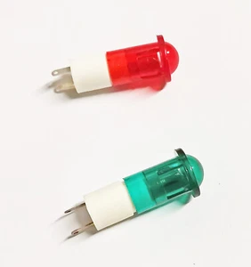 Rote und grüne Durchgangsloch Panel Blinker, für LES Glühlampen GIx100 - Bild 1 von 3
