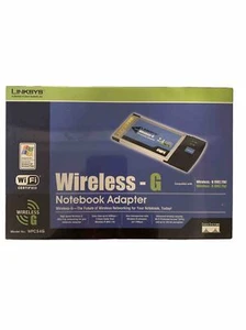 Linksys WPC54G Wireless-G Notebook Wi-Fi Adapter PCMCIA Card - Picture 1 of 5