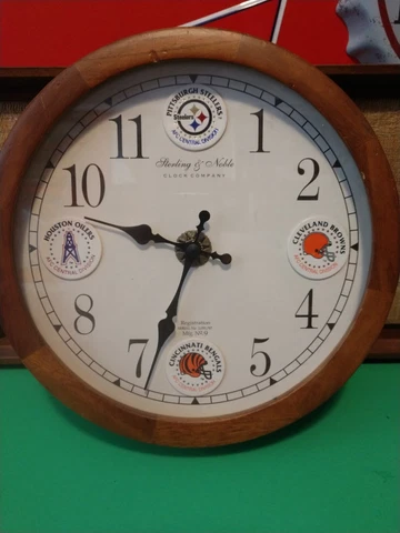sterling noble clock company NFL AFC Central Teams Cover