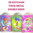 Sonic The Hedgehog Sonic Shadow 3D Lenticular Motion Keychain Holographic Peeker
