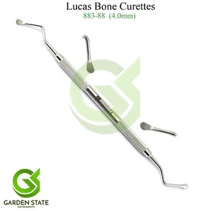 Instrumentos dentales periodontales Lucas Curettes #88 forma de cuchara de doble extremo 4 mm - Imagen 1 de 1