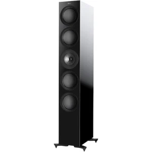 KEF R11 Series Passive 3-Way BLACK Floorstanding Speaker - Gloss Black - Used -1 - Picture 1 of 12