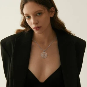 Herren Halskette Demon Side of Lucifer Lilith Satanic Necklace Pentagramm Schmuck - Bild 1 von 21