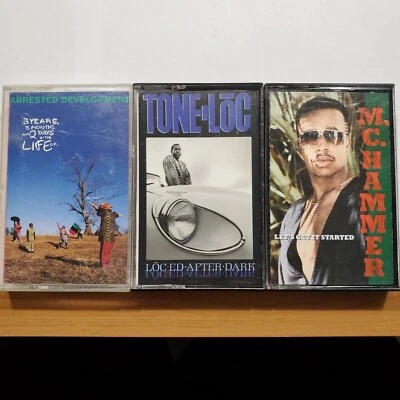 Old School Rap Hip Hop Cassette Lot MC Hammer Arrested Development Tone Loc #48 - Image 1 of 4