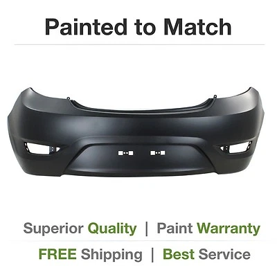 NEW fits 2012 2013 2014 2015 HYUNDAI ACCENT HB, Rear bumper COVER Painted  - Imagem 1 de 4
