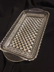 Klarglas rechteckig mit Griffen Servierschale gebraucht  - Bild 1 von 6