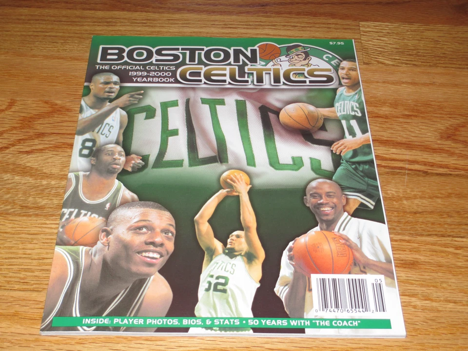 Anuario 1999-2000 Boston Celtics Ron Mercer Paul Pierce novato Kenny Anderson Foto 1 de 1