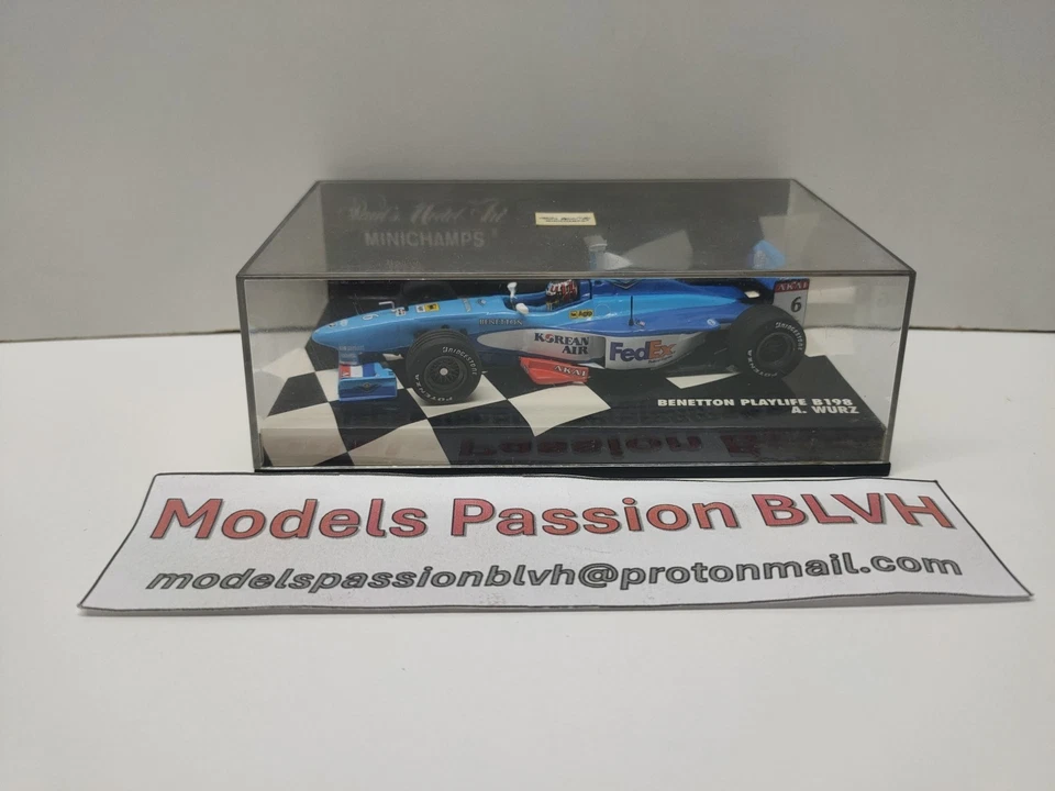 Benetton B198 A.Wurz 1998 1/43 Minichamps F1 - Photo 1/4